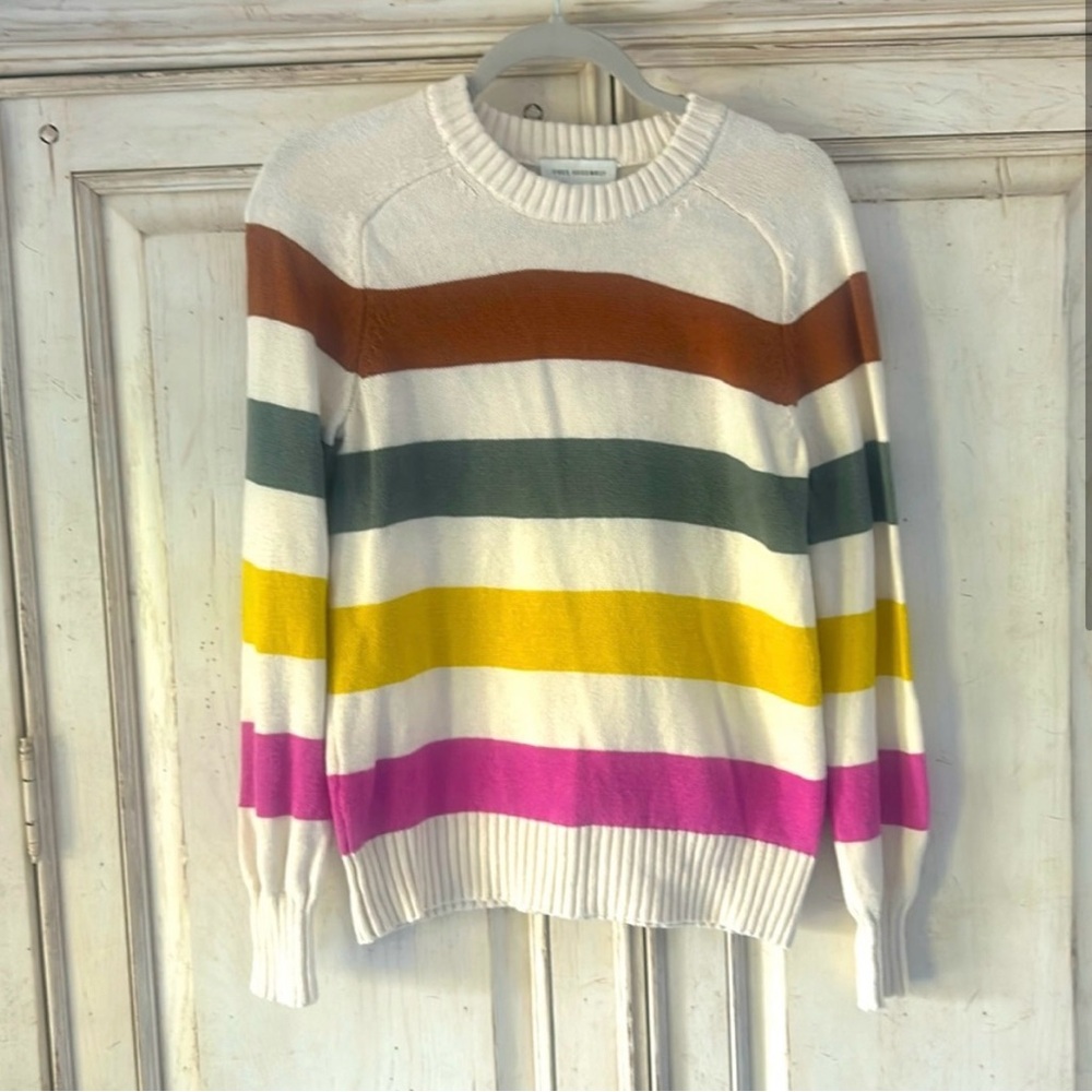 Free Assembly Striped Multicolor Women's Sweater